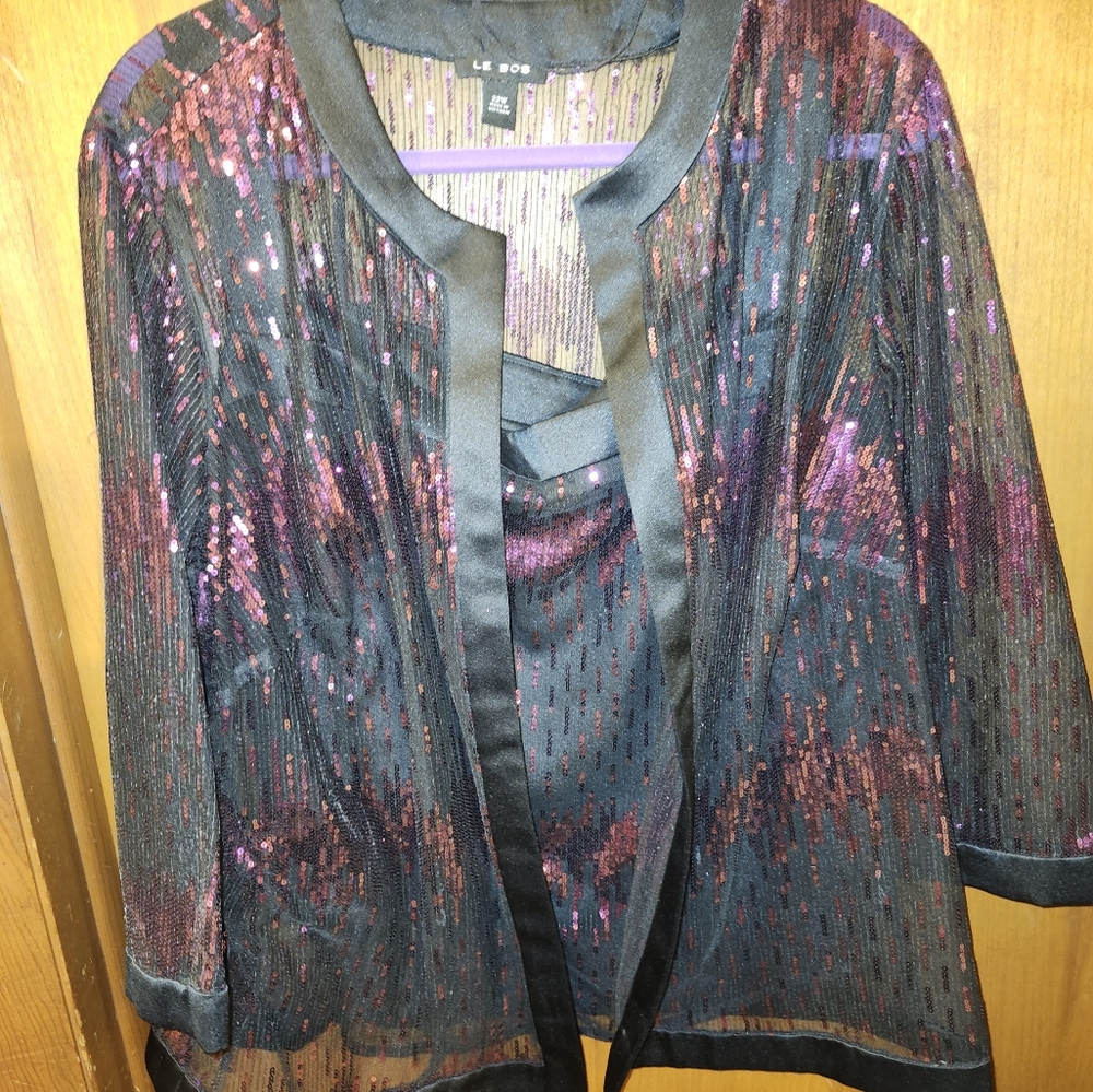 Like New Sequined Jacket and Cami
